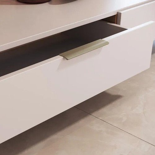 Puxador Aluminio Luna Champanhe Claro 150mm Rometal