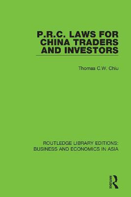 Libro P.r.c. Laws For China Traders And Investors : Secon...