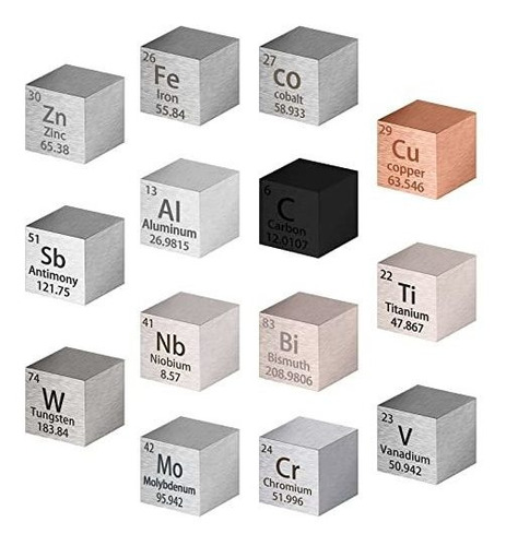 Set De Cubos Elementos De Tabla Periodica 10mm  X14u 