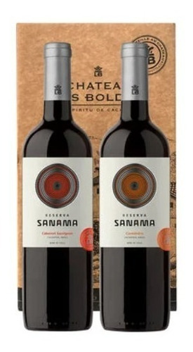 Pack Vino Chateau Los Boldos Reserva Sanama 750cc