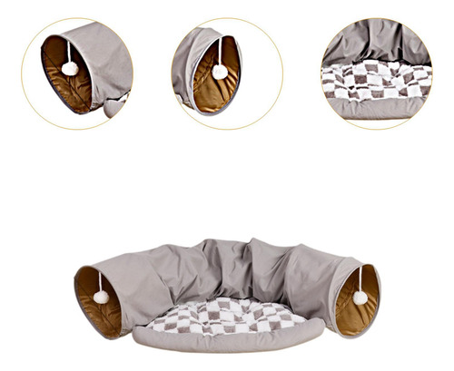 Winter Warm Cat Tunnel Bed And Playing Toys Winter Warm Cat
