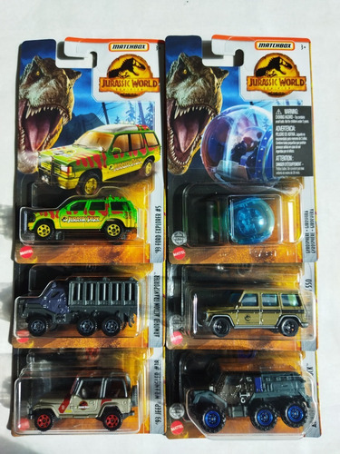 Matchbox Serie 6 Jurassic World Explorer Giroesfera Wrangler