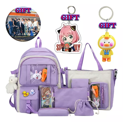 Gacha Life Schoolbag para Meninos e Meninas, Estudantes Mochila