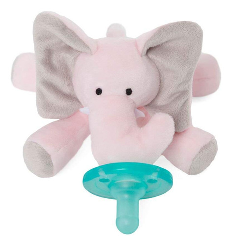 Wubbanub Chupete Infantil - Elefante Rosa Color Rosado Y Gris