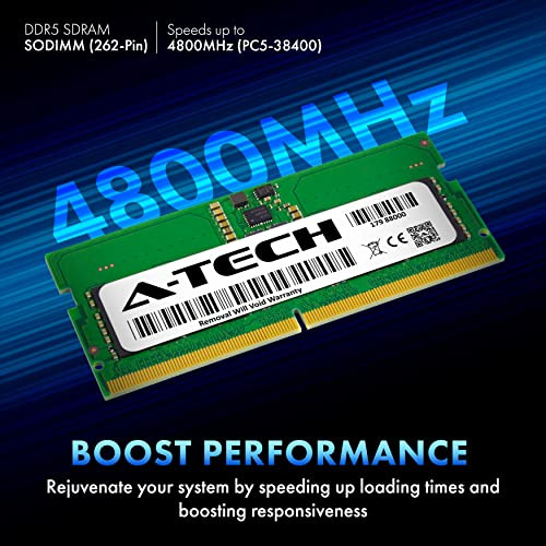 A-tech Ddr5 4800 Mhz Sodimm De 16 Gb (2 X 8 Gb) Pc5-38400 Cl