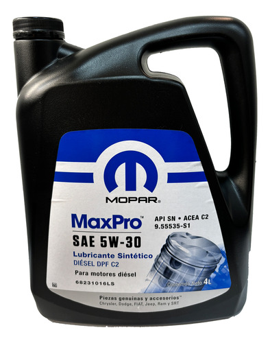 Aceite Mopar Maxpro Diesel 5w-30 X4l Fiat