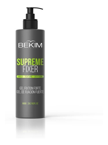 Gel Supreme Fixer Alta Duracion Fuerte Bekim X 800g