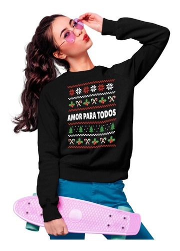 Sudadera Navidad - Unisex - Diseño Navideño- Amor Para Todos