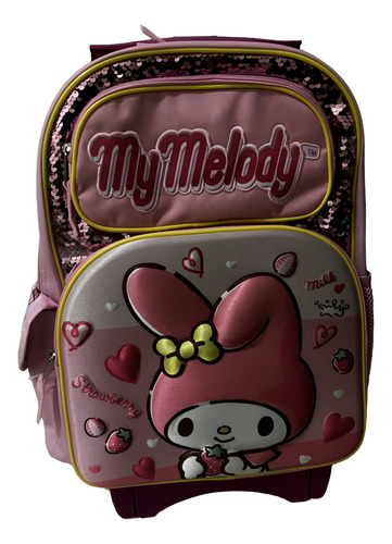 Mochila Hello Kitty Primaria Melody Con Lonchera