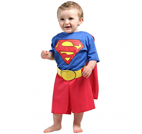 Disfraz Superman Bebe Super Heroes Liga Justicia Original