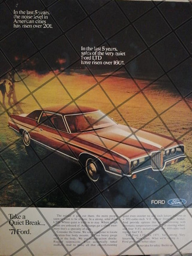 Afiche Retro  Autos Ford Ltd. 1971-1049
