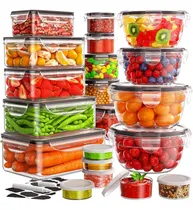 Comprar 40 Recipientes Herméticos Comida Uso Microondas Lavajillas