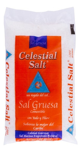 Sal Marina Yodo Fluor Celestial Salt 1kg 0069 0.49 Ml.