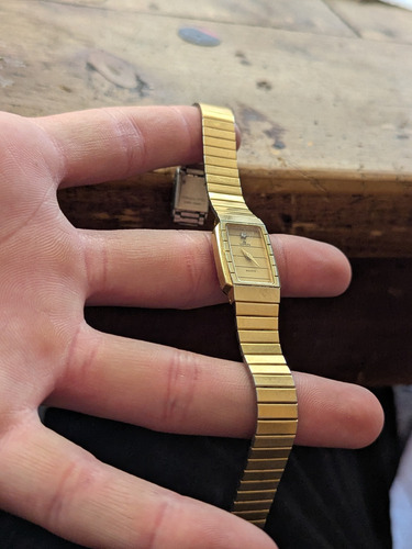 Lorus Sin Corona Dorado Plateado Dorado (Usado)