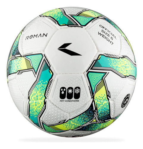 Balón Garcis Fútbol - Roman - Verde - Cosido A Mano