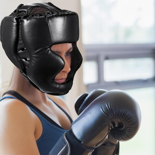Careta Casco Para Boxeo Taekwondo De Barra Protector Cabeza