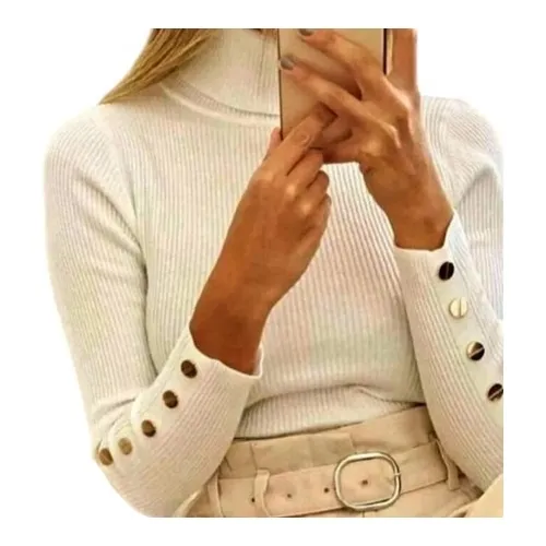 Buzo.tortuga./fresco Abrigo.m/larga.ropa Modabuso Poliester