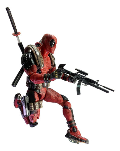 Figura Deadpool Marvel Comics Muñeco Articulado De Lujo Flex