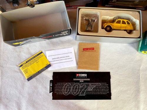 Vintage Citroen 2cv James Bond Corgi, Caja Original, Sin Uso