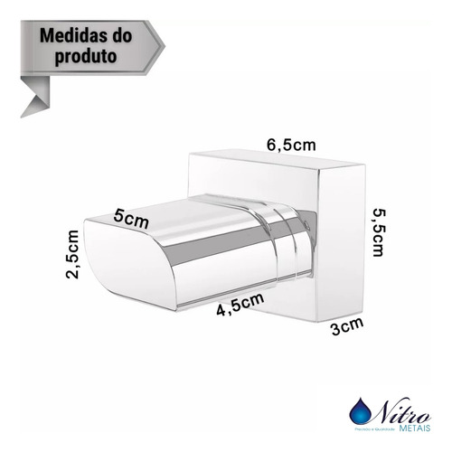 Acabamento Para Registro Gota Serve Padrão Deca 1/2 A 3/4 Cor Prateado