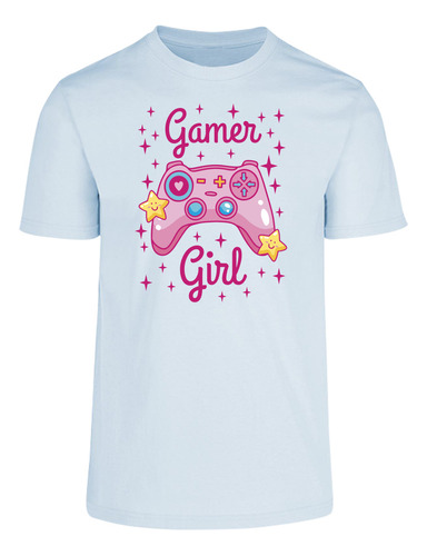 Playera Gamer Girl - Video Juegos - Control Rosa