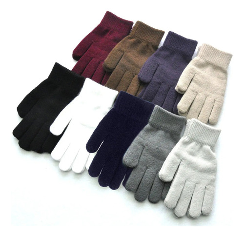 Guantes Adulto Proteccion Frio Invierno Licrados - Colores