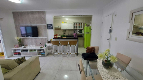 Imagem 6 de 12 de Lindo Apartamento De Frente Para O Mar Com Varanda Gourmet