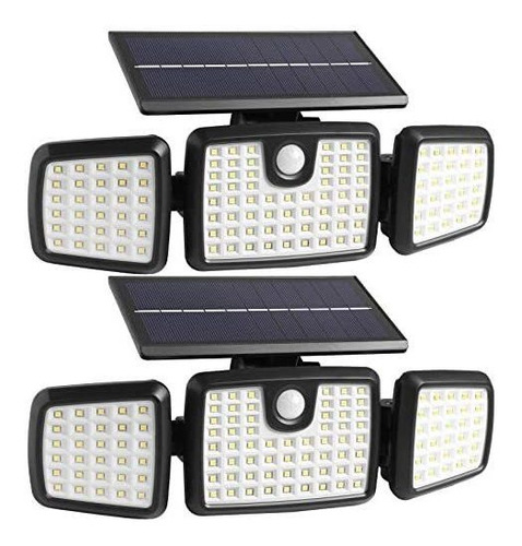 2luces Solares Para Exteriores Con Sensor De Movimiento 270°