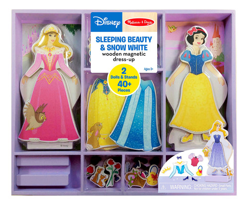 Set De Disfraz Magnético De La Bella Durmiente Y Blancanieve
