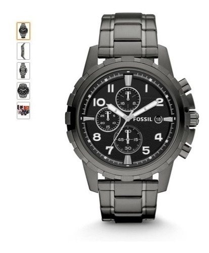 Reloj Hombre Fossil Dean Fs4721 Cronógrafo Acero Inoxidable