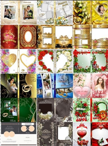 41 Portadas 41 Caratulas Psd Boda Y Xv Años Editables