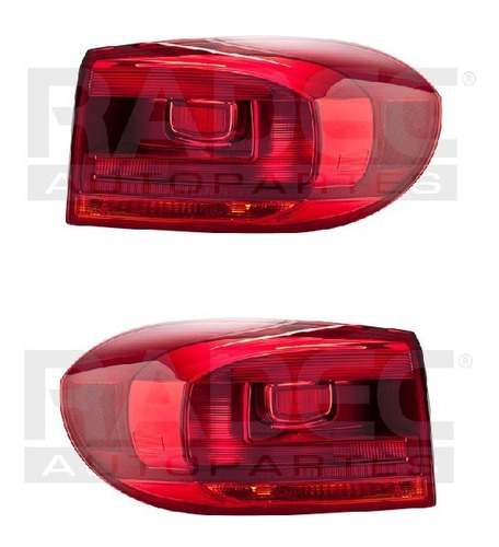 Par Juego Calaveras Exteriores Vw Tiguan 2012 - 2013 Rxc