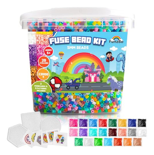 Kit De Más De 23 000 Cuentas Fusibles De 5 Mm Jgo Recarga De