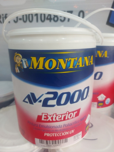 Pintura De Caucho Montana Av2000 Exterior Blanco Mate (gal) 