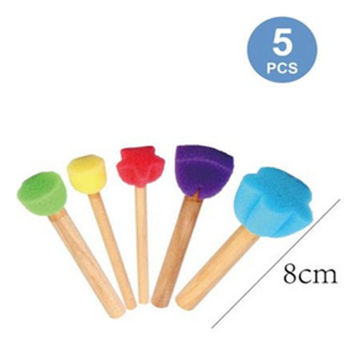Kit Pinceles Esponja Para Poncear 5 Un