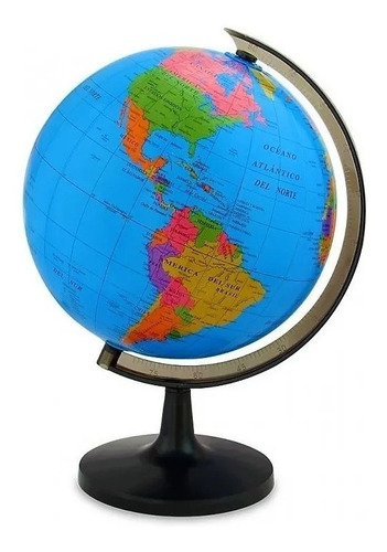Mapamundi Globo Terráqueo De Escritorio Político Mundo Mapas