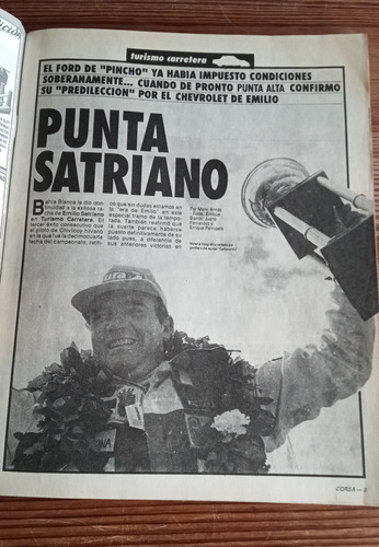 Revista Corsa 1270 Añ 1990 Satriano Gran Prix Australia 7/11 (Usado)