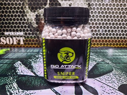 Imagem 1 de 2 de Airsoft Munição Bbs Bio Attack 0.45g 2000 Unidades