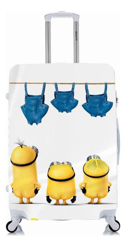 Capa Protetora Para Mala Viagem Média Minions Bundinha