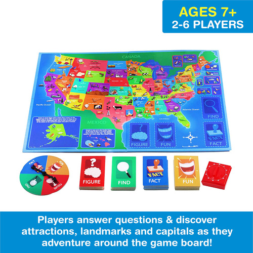 Juego De Mesa Game Zone Great States Geography