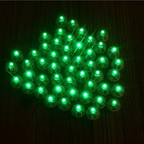 50 Luces Led Verdes Para Globos Y Linternas - ®