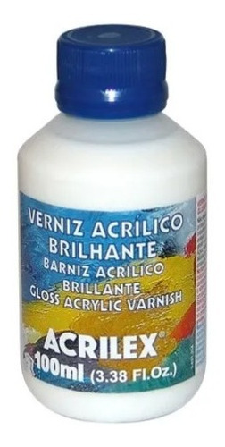 Verniz Acrílico Brilhante 100ml - Acrilex Kit Com 2 Unidade