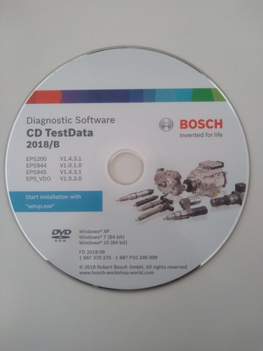Bosch EPS815 EPS708 EPS200 EPS205 Diagnostic EPSoftware With CD Test Data Update 