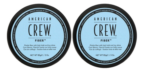 Dúo Cera Mate Fijación Alta Fiber American Crew Men 85gr