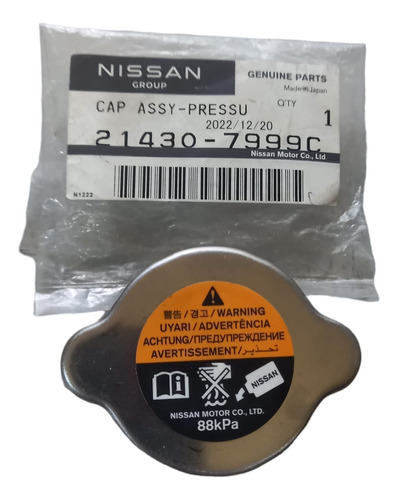 Tapon Radiador Original Nissan Versa 2012-2019 