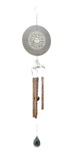 Natures Melody Sol Oro Campana De Viento Winde Chimes 78 Cm