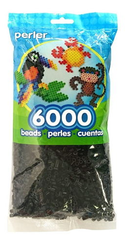 Perler Beads 6000 Piezas Negro Cuentas Para Manualidades 