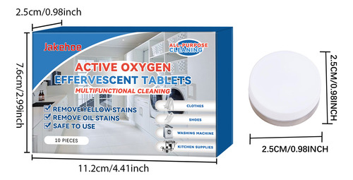 Tabletas Limpiadoras Y Full Clean Active Oxygen Stains And D