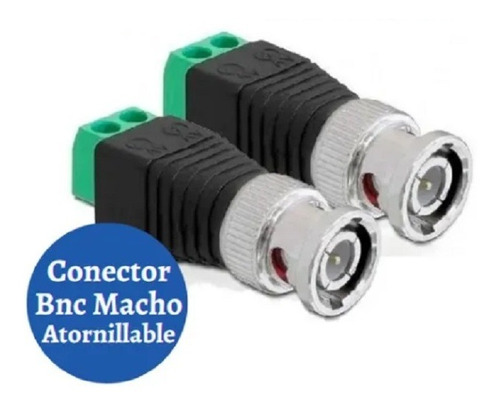 Conector Adaptador Rca Macho Audio Cable Utp Cctv 2unidad