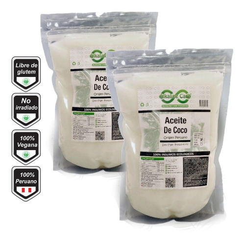 Aceite De Coco Extra Virgen 2ltr Sachet